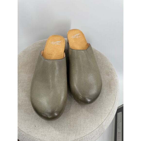 Dansko Clog Tallulah Milled Burnished Ivy Olive Green Mule NWB 41 10 10.5 - Picture 4 of 6